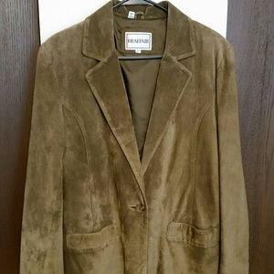 Genuine Leather Suede blazer